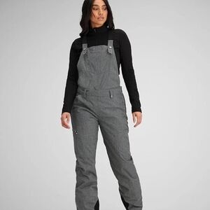 New W  Tags Obermeyer  Malta Insulated Bib Snowboard & Ski Overalls Charcoal 12